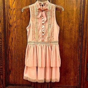 Chic Me Pink Lace Dress Size Small